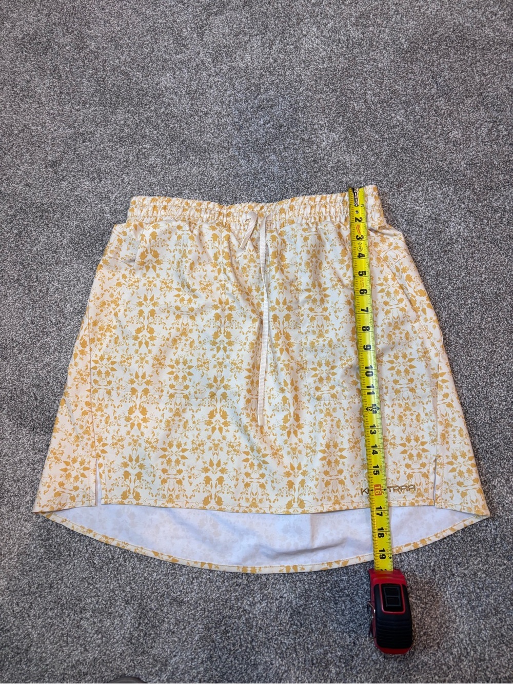 Kari Traa Ruth Skirt Yellow M - Picture 3 of 5